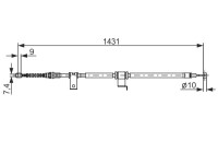 Cable, parking brake