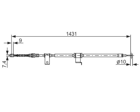 Cable, parking brake