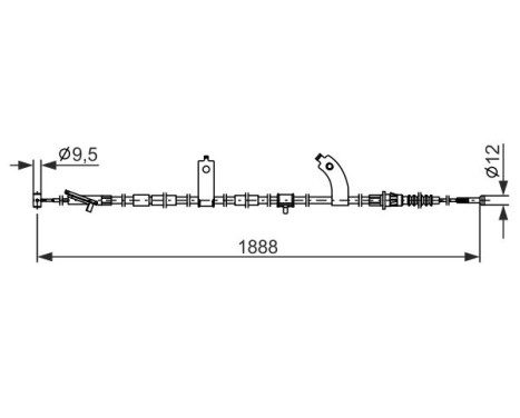 Cable, parking brake, Image 5