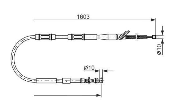 Cable, parking brake