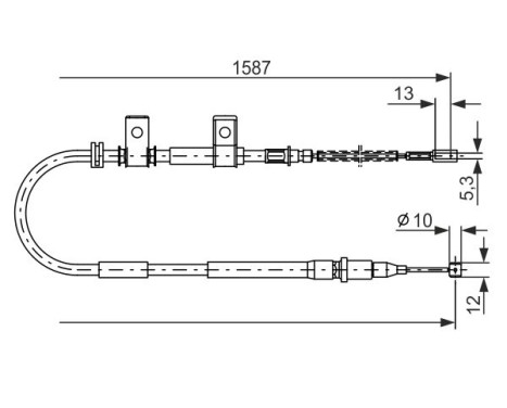 Cable, parking brake, Image 5