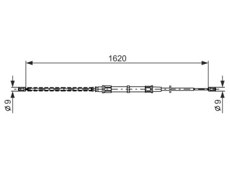 Cable, parking brake, Image 5