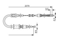 Cable, parking brake