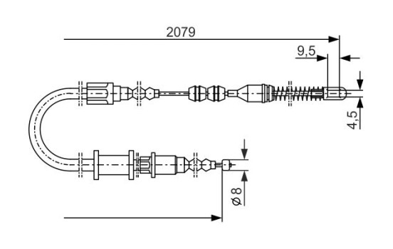 Cable, parking brake