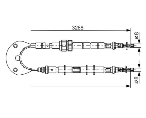 Cable, parking brake, Image 5
