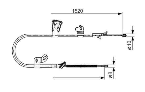 Cable, parking brake