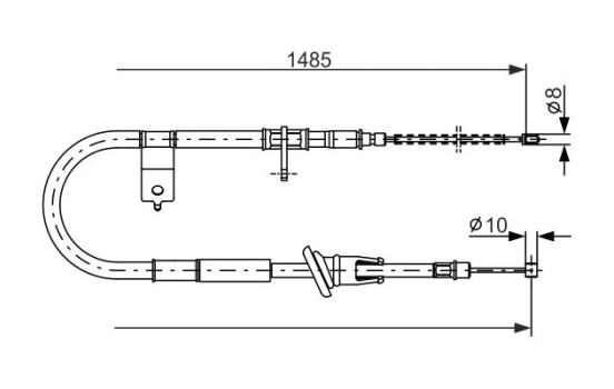 Cable, parking brake