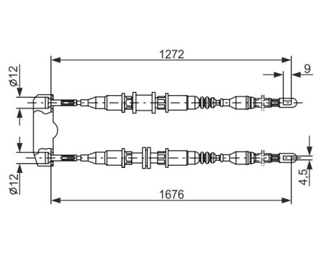Cable, parking brake