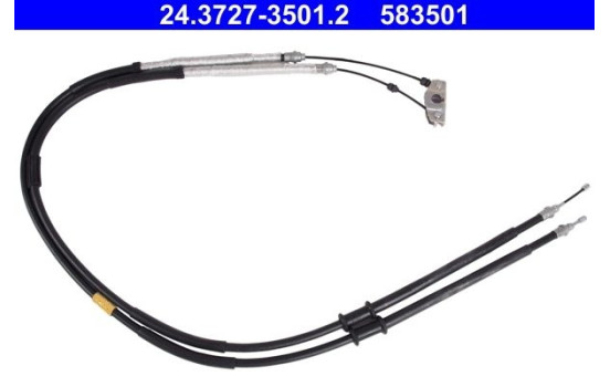 Cable Pull, parking brake 24.3727-3501.2 ATE, Image 2