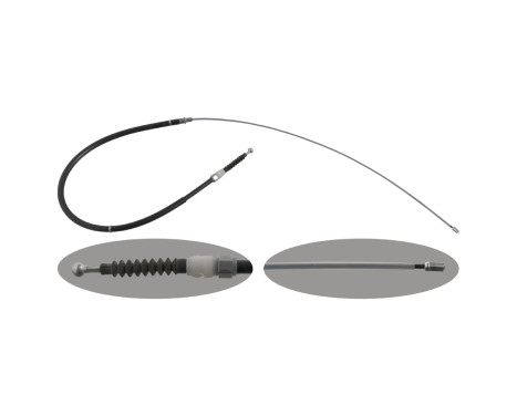 Handbrake cable Skoda 48306 FEBI