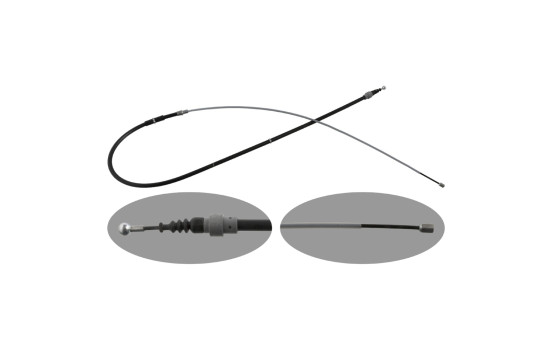 Handbrake cable Skoda 48308 FEBI