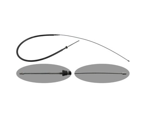 Handbrake cable Skoda 48331 FEBI