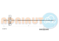 Pull cable, parking brake