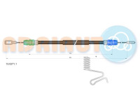 Pull cable, parking brake