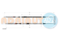 Pull cable, parking brake