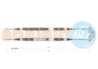 Pull cable, parking brake