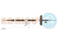 Pull cable, parking brake