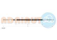 Pull cable, parking brake