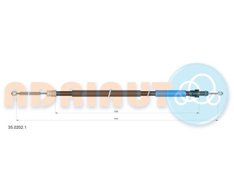 Pull cable, parking brake