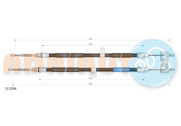 Pull cable, parking brake