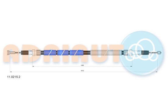 Pull cable, parking brake