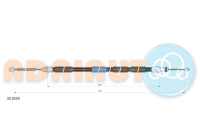 Pull cable, parking brake