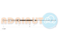 Pull cable, parking brake