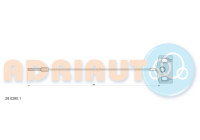 Pull cable, parking brake