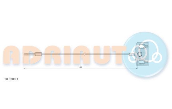 Pull cable, parking brake