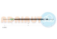 Pull cable, parking brake