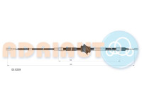 Pull cable, parking brake