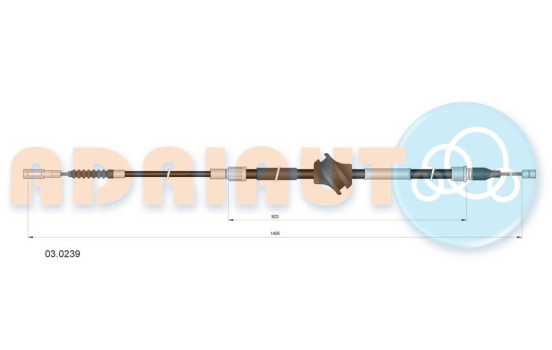 Pull cable, parking brake