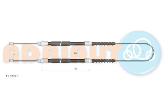 Pull cable, parking brake