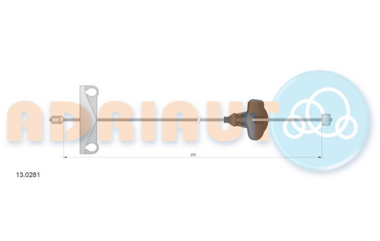 Pull cable, parking brake