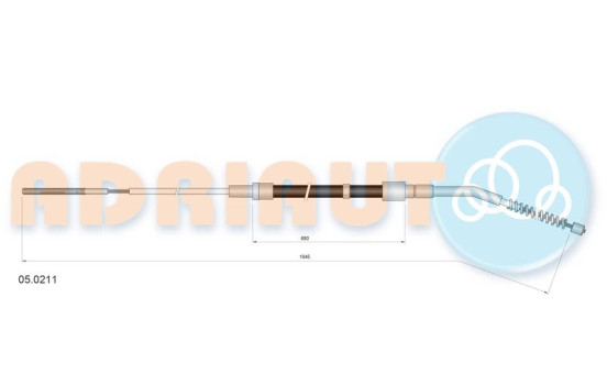 Pull cable, parking brake