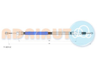 Pull cable, parking brake