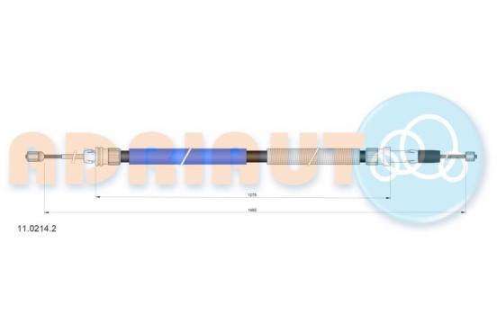 Pull cable, parking brake