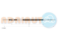 Pull cable, parking brake