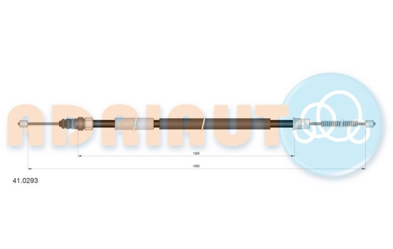 Pull cable, parking brake