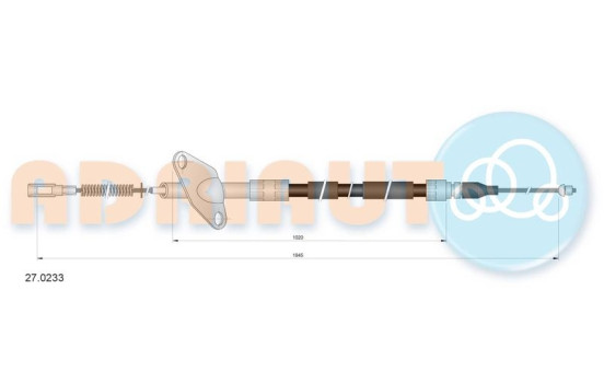 Pull cable, parking brake