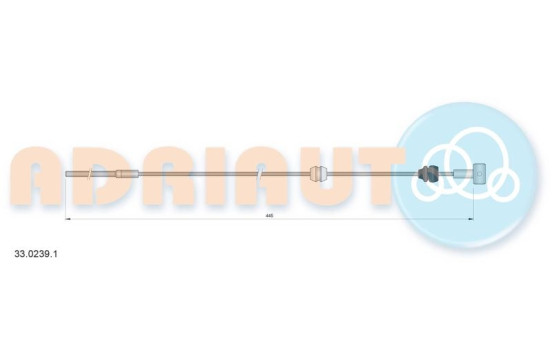 Pull cable, parking brake