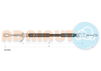 Pull cable, parking brake