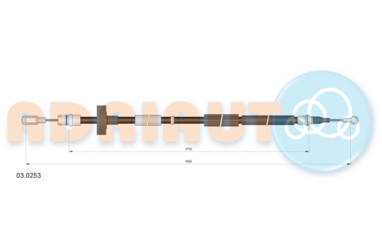 Pull cable, parking brake