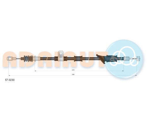 Pull cable, parking brake