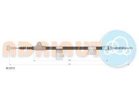 Pull cable, parking brake