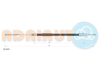 Pull cable, parking brake