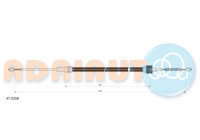 Pull cable, parking brake