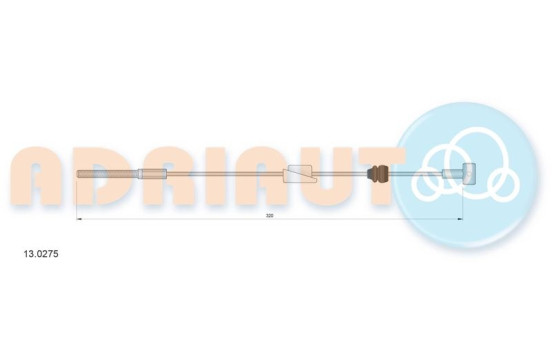 Pull cable, parking brake