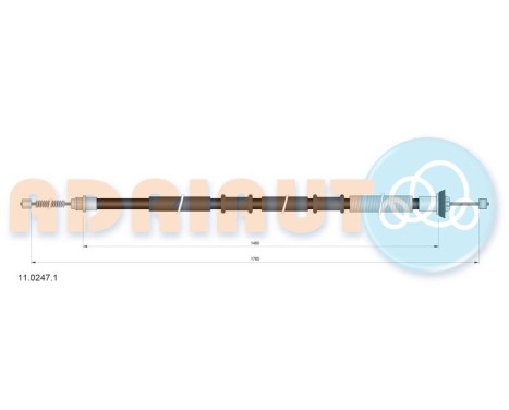 Pull cable, parking brake