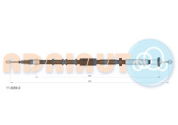 Pull cable, parking brake